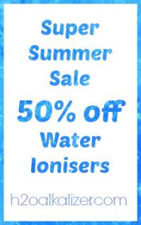 50% off water ionizers